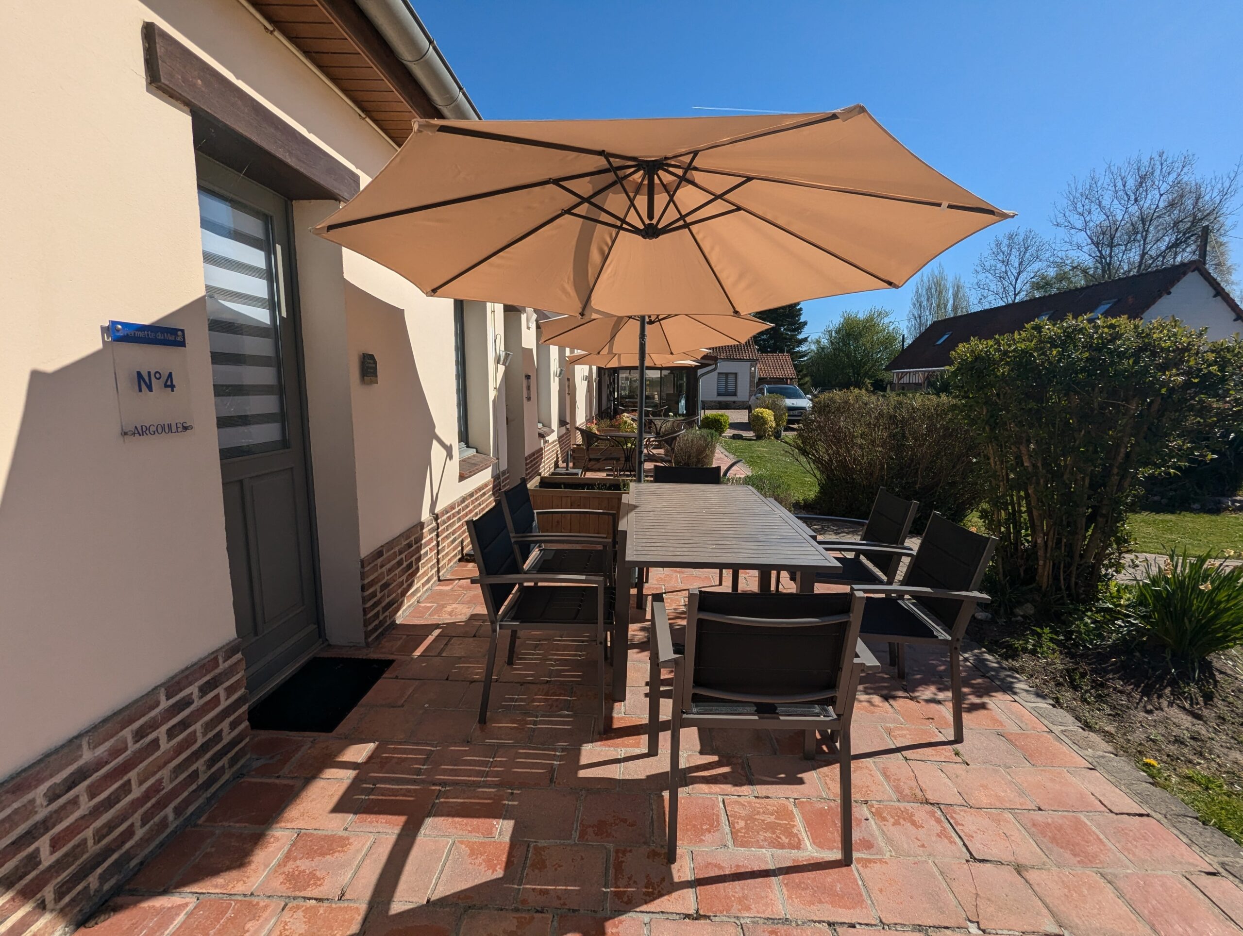 Terrasses privées des Chambres d'hôtes